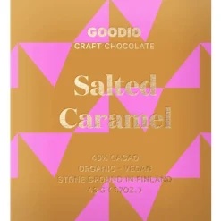 Goodio Salted Caramel luomu-suklaa 49%, 48 g
