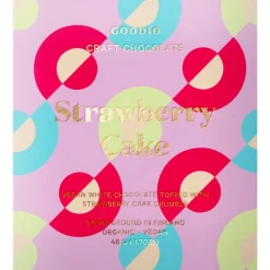 Goodio Strawberry Cake luomu-valkosuklaa 48 g
