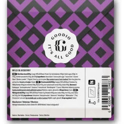 Goodio Wild Blueberry luomu-suklaa 61%, 48 g