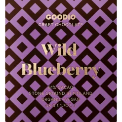 Goodio Wild Blueberry luomu-suklaa 61%, 48 g