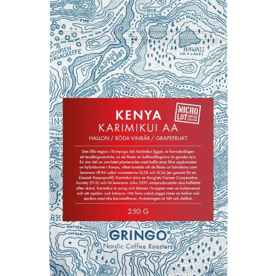 Gringo Nordic Kenya Karimikui AA 250 g kahvipavut