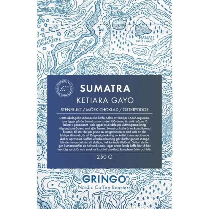 Gringo Nordic Sumatra Ketiara Gayo Organic 250 g kahvipavut