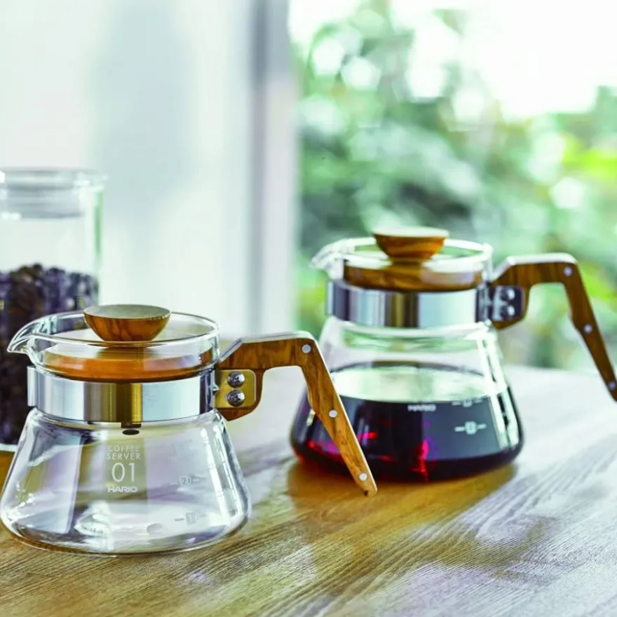 Hario Coffee Server Olive Wood kahvikannu