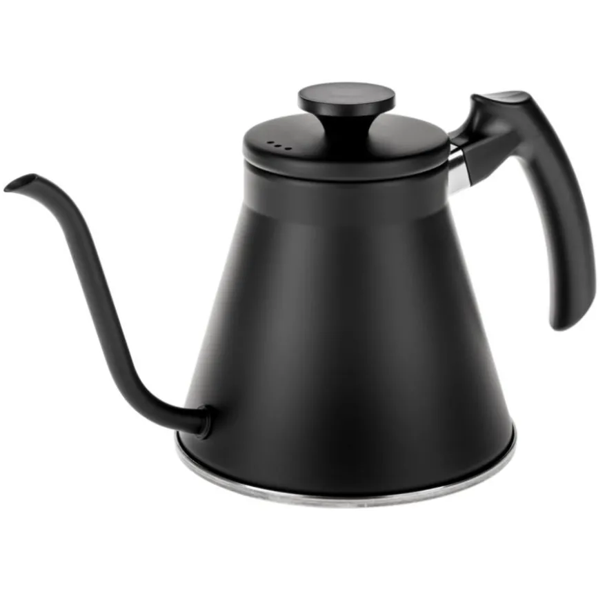 Hario Fit V60 Drip Kettle 1,2 l teräksinen vesipannu, musta