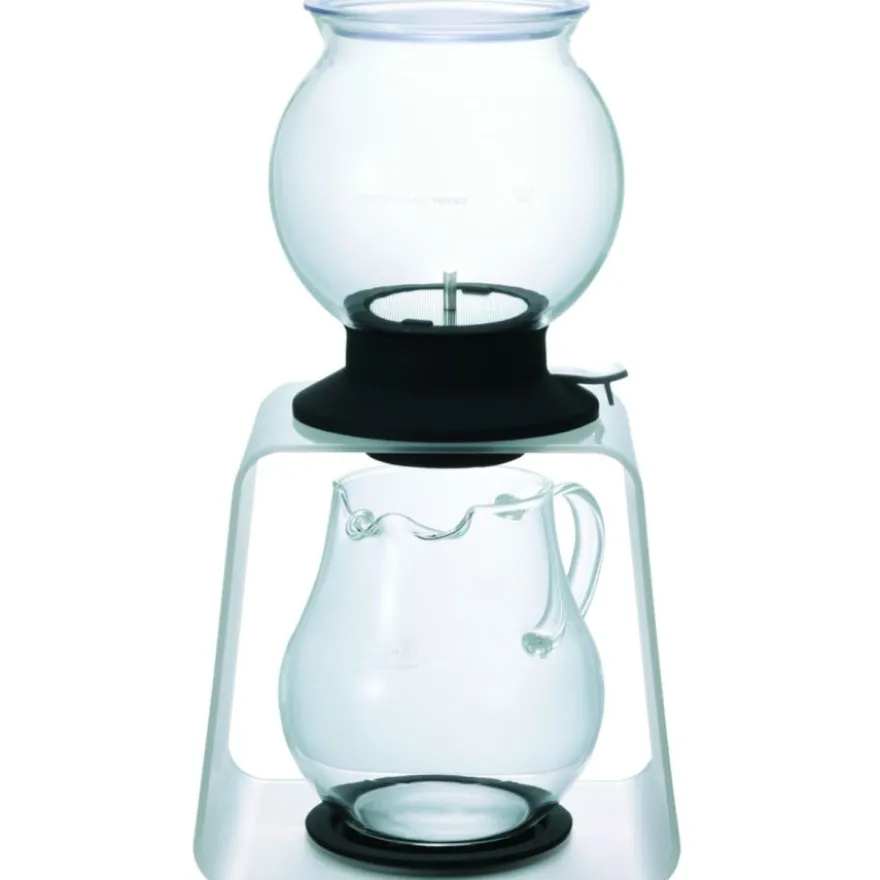 Hario Largo Tea Dripper teesuodatinsetti telineellä ja kannulla
