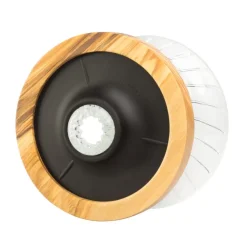 Hario Olive Wood V60 koko 02 lasinen suodatinsuppilo puukauluksella