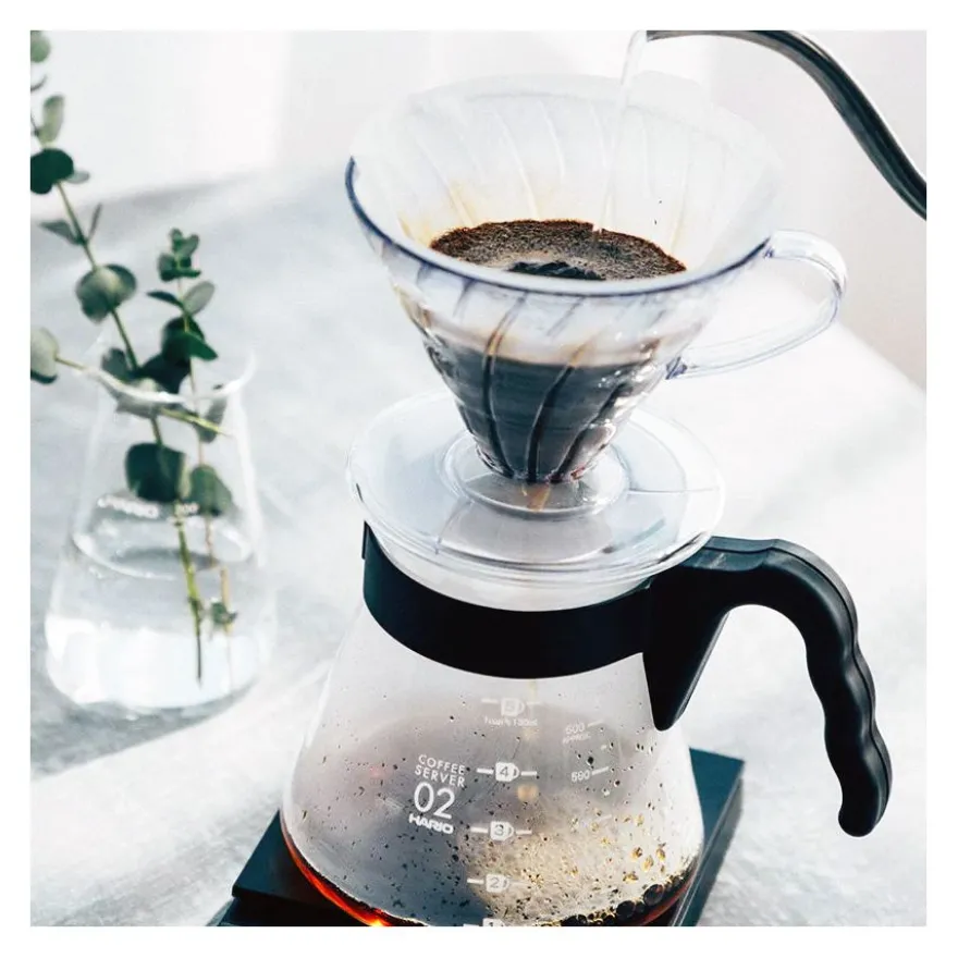 Hario V60-02 Coffee Dripper And Server kahvisetti 600 ml