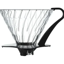 Hario V60 Glass Coffee Dripper koko 03, musta