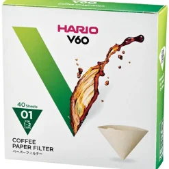 Hario V60 Misarashi ruskea suodatinpaperi koko 01