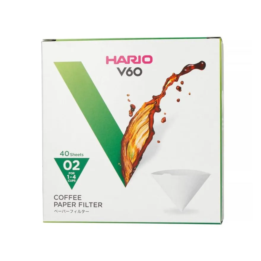 Hario V60 suodatinpaperi 02 koon suodatinsuppiloon, laatikko