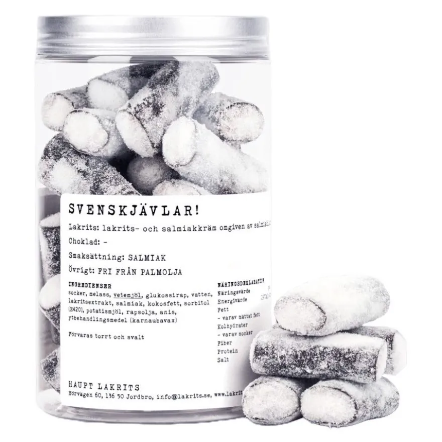 Haupt Lakrits - Svenskjävlar! - ekstra suolainen lakritsi 250 g