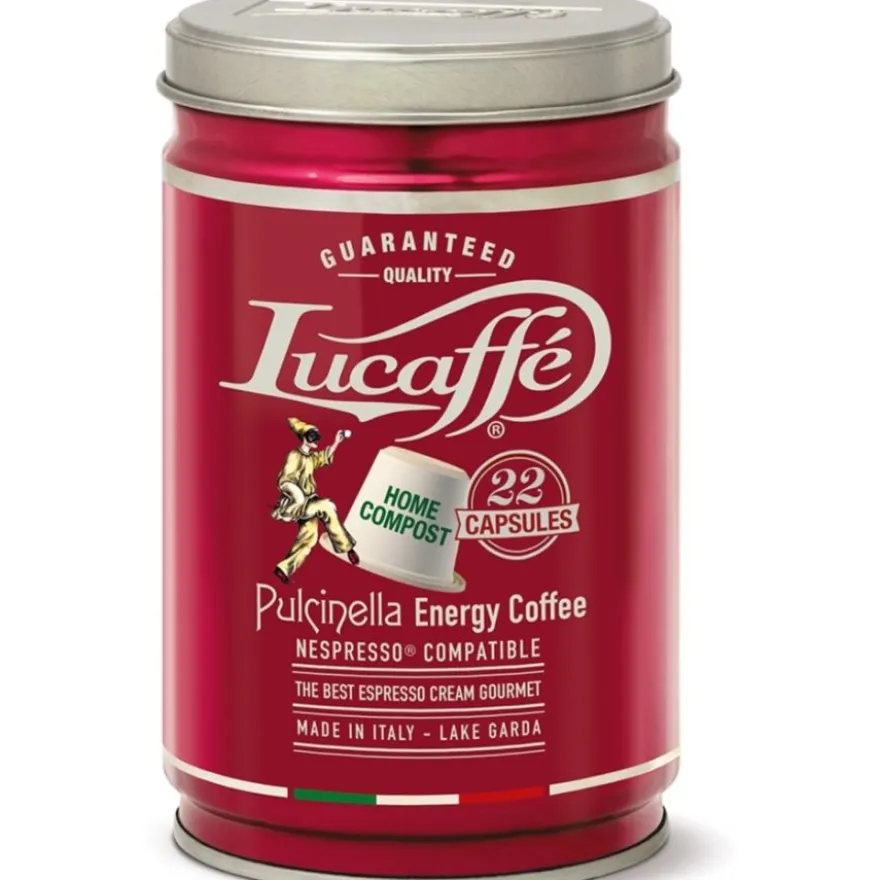 Lucaffé Pulcinella biohajoava Nespresso-yhteensopiva kahvikapseli 22 kpl