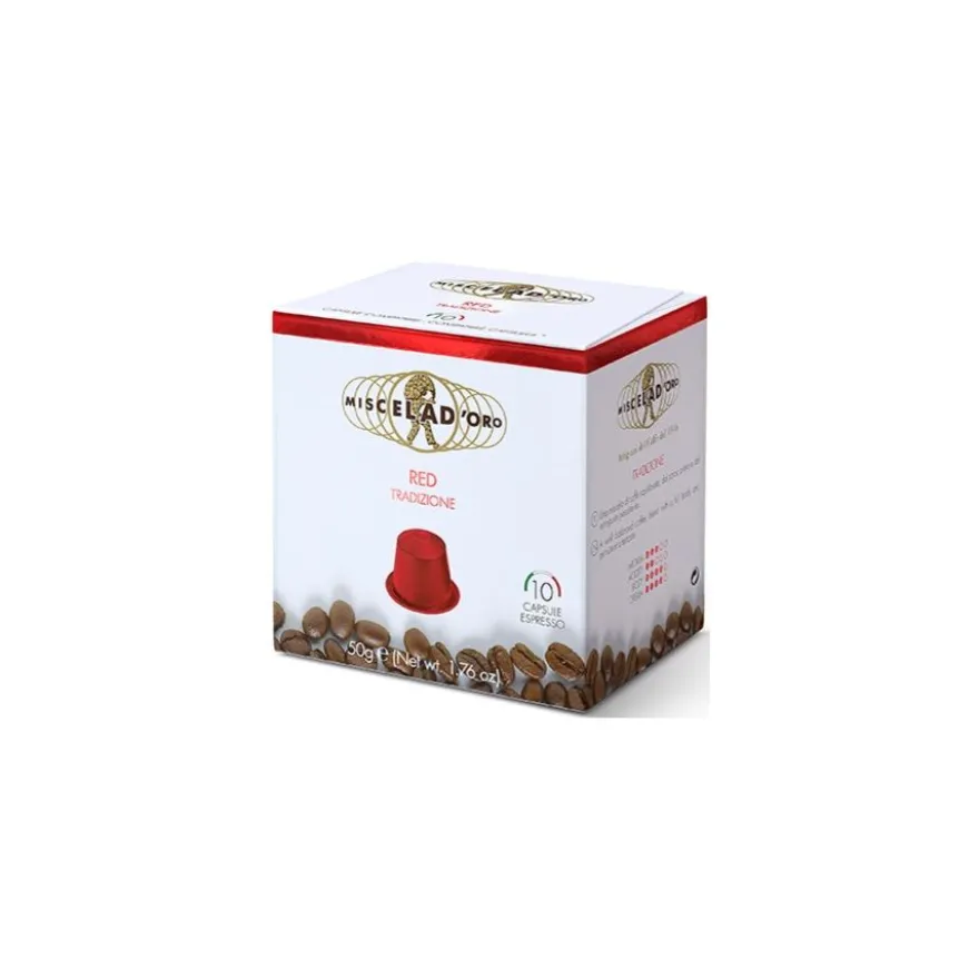 Miscela d'Oro Red Nespresso-yhteensopiva kapseli 10 kpl