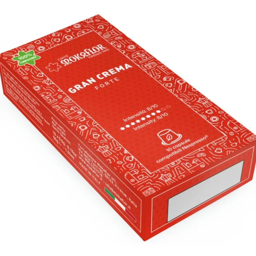 Mokaflor Gran Crema Forte Nespresso-yhteensopivat kahvikapselit 10 kpl