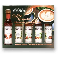 Monin Coffee Set 5 x 50 ml makusiirappia