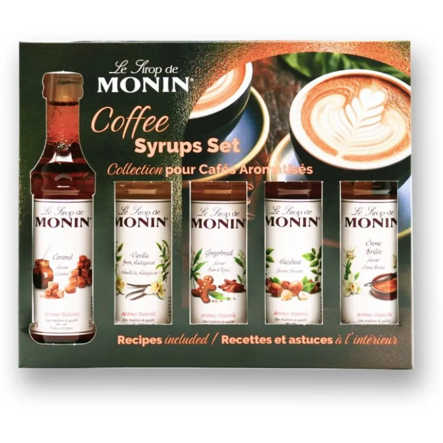Monin Coffee Set 5 x 50 ml makusiirappia