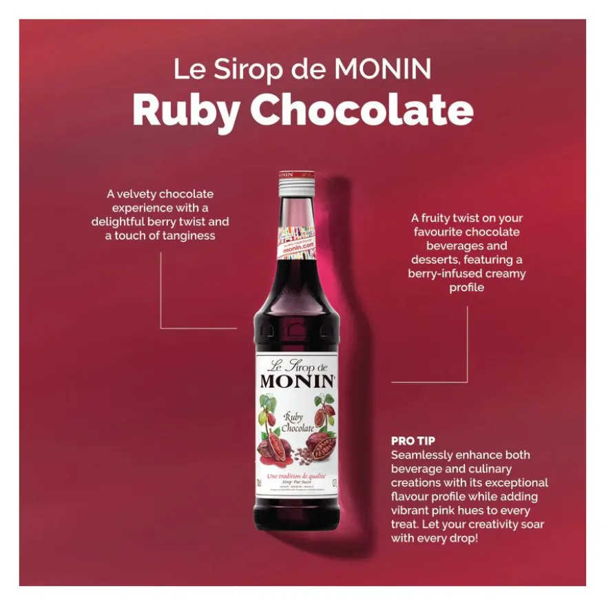 Monin Ruby Chocolate makusiirappi 700 ml