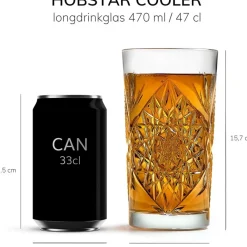 Onis Hobstar Cooler -lasi 470 ml, kirkas