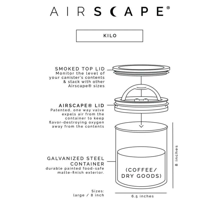 Planetary Design Airscape® Kilo säilytyspurkki