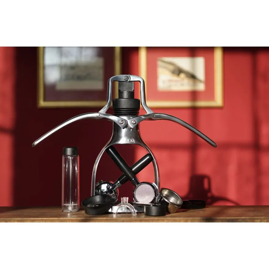 ROK EspressoGC manuaalinen espressokeitin, Explorer Edition-tuotepaketti