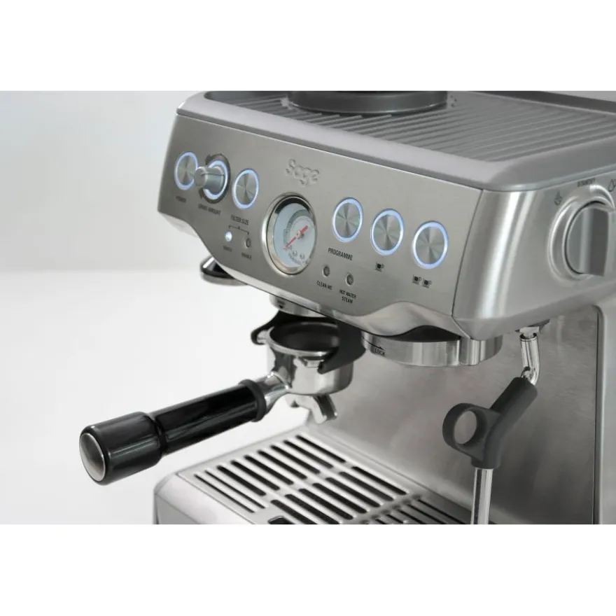 Sage The Barista Express SES875BSS espressokeitin, hopea