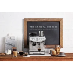 Sage The Barista Express SES875BSS espressokeitin, hopea