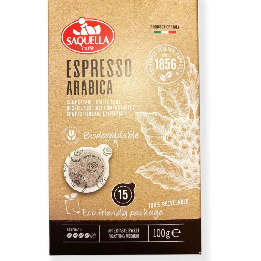 Saquella Espresso 100 % Arabica kahvinapit
