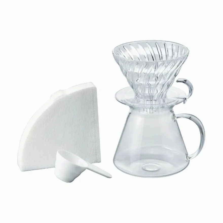 Simply Hario V60-02 Glass Brewing Kit 600 ml