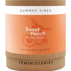 Teministeriet Summer Vibes Sweet Peach Cold Brew -tee, 20 teepussia