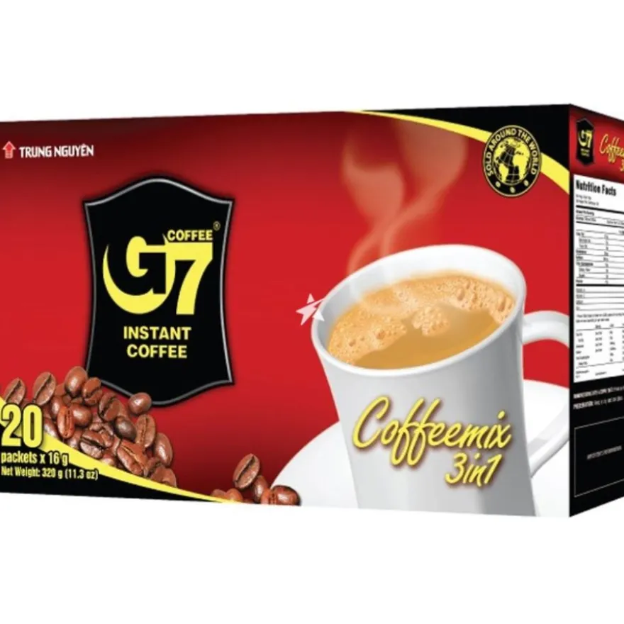 Trung Nguyen G7 gourmet-pikakahvi 3-in-1, 20 annospussia