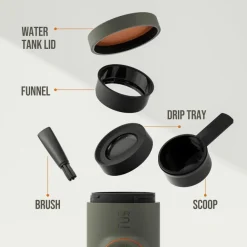 Wacaco Minipresso GR2 Ground kannettava espressokeitin